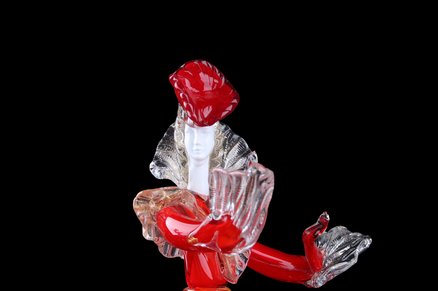 Bailarina en Cristal de Murano Rojo