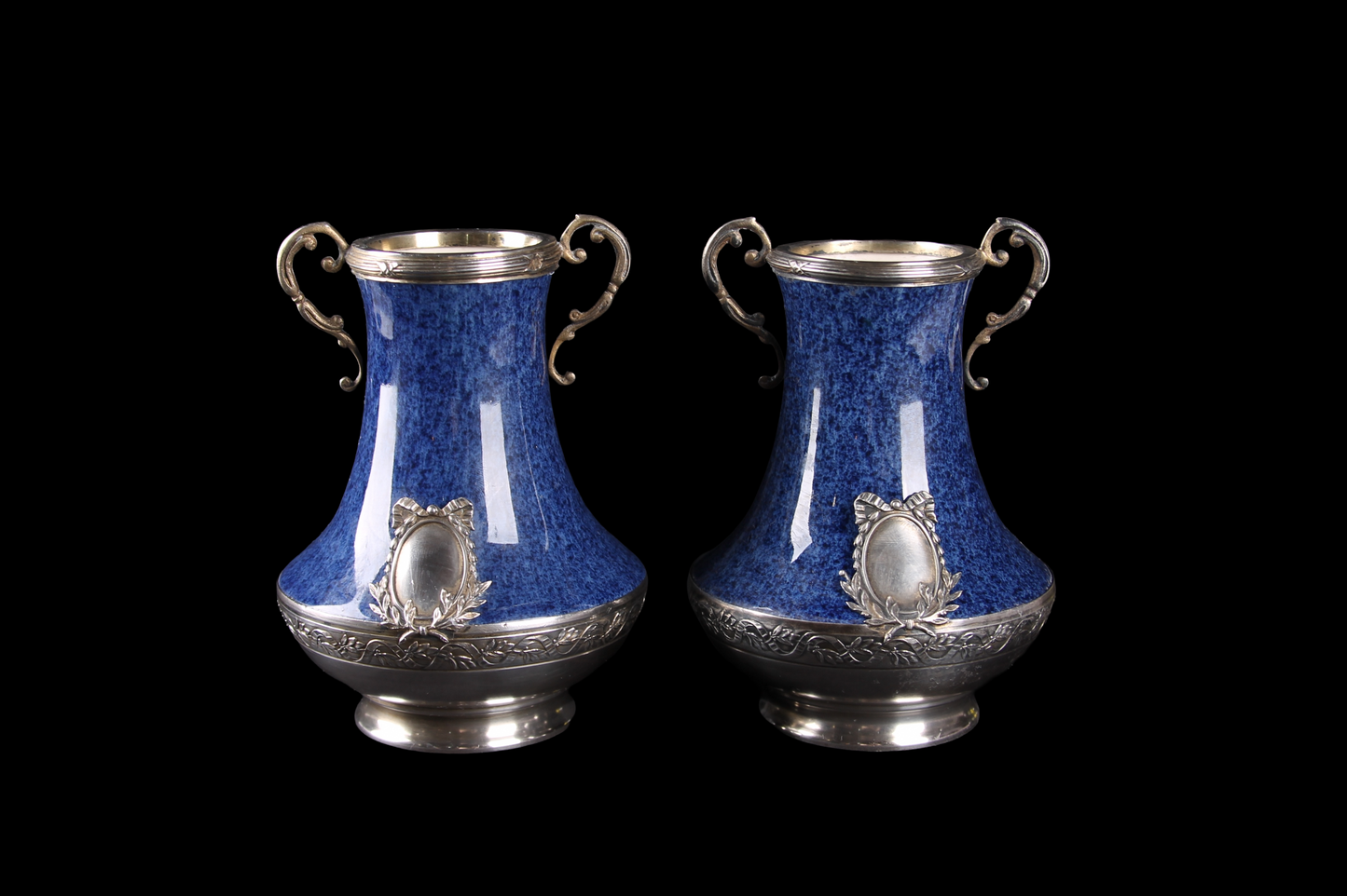 Par Floreritos Maisen Porcelana Sèvres