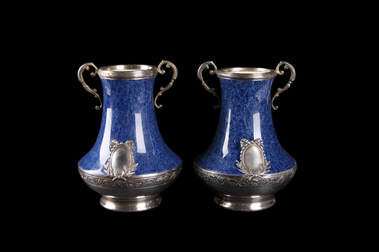 Par Floreritos Maisen Porcelana Sèvres