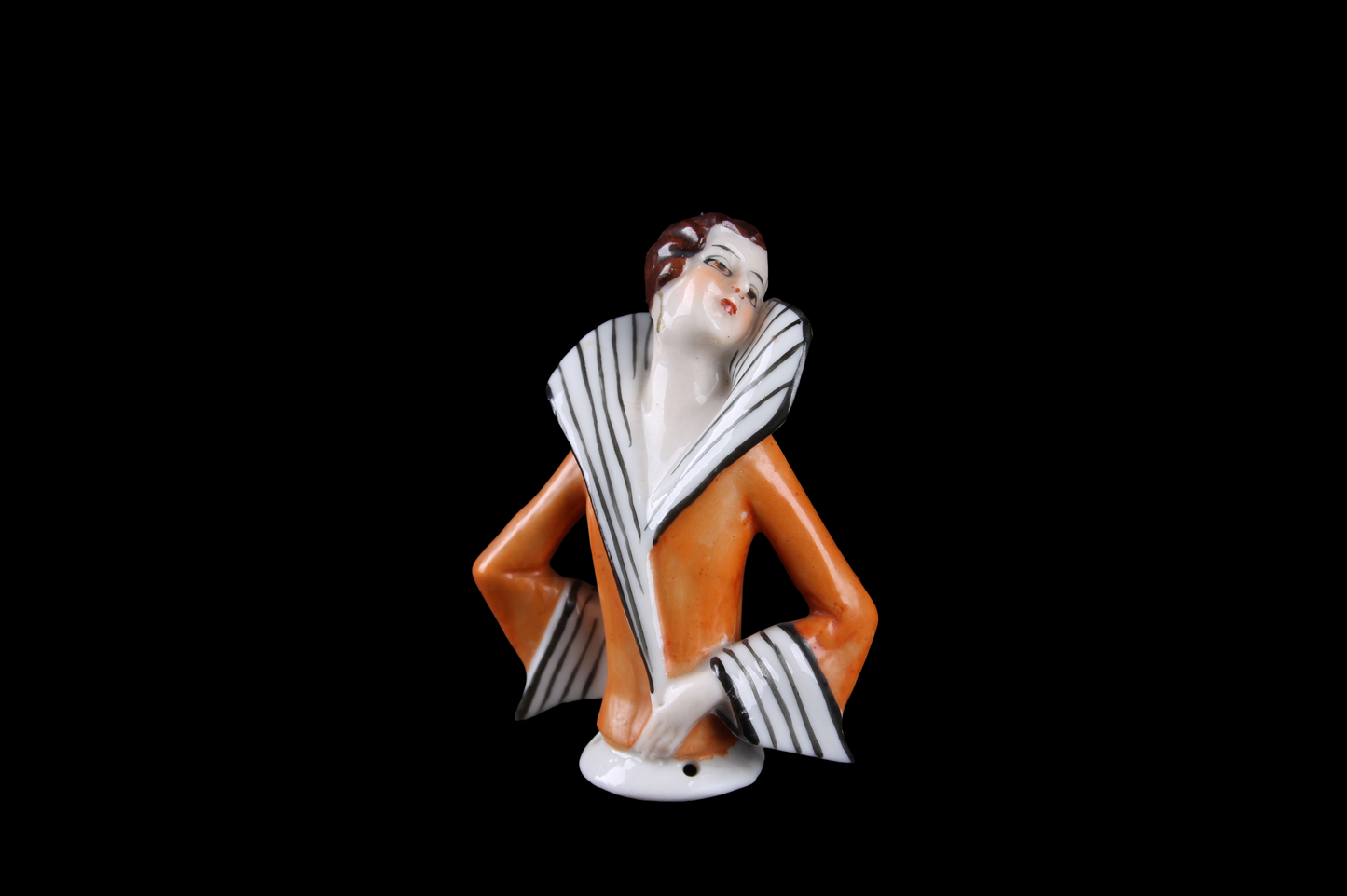 Figura Miniatura Porcelana Art Déco