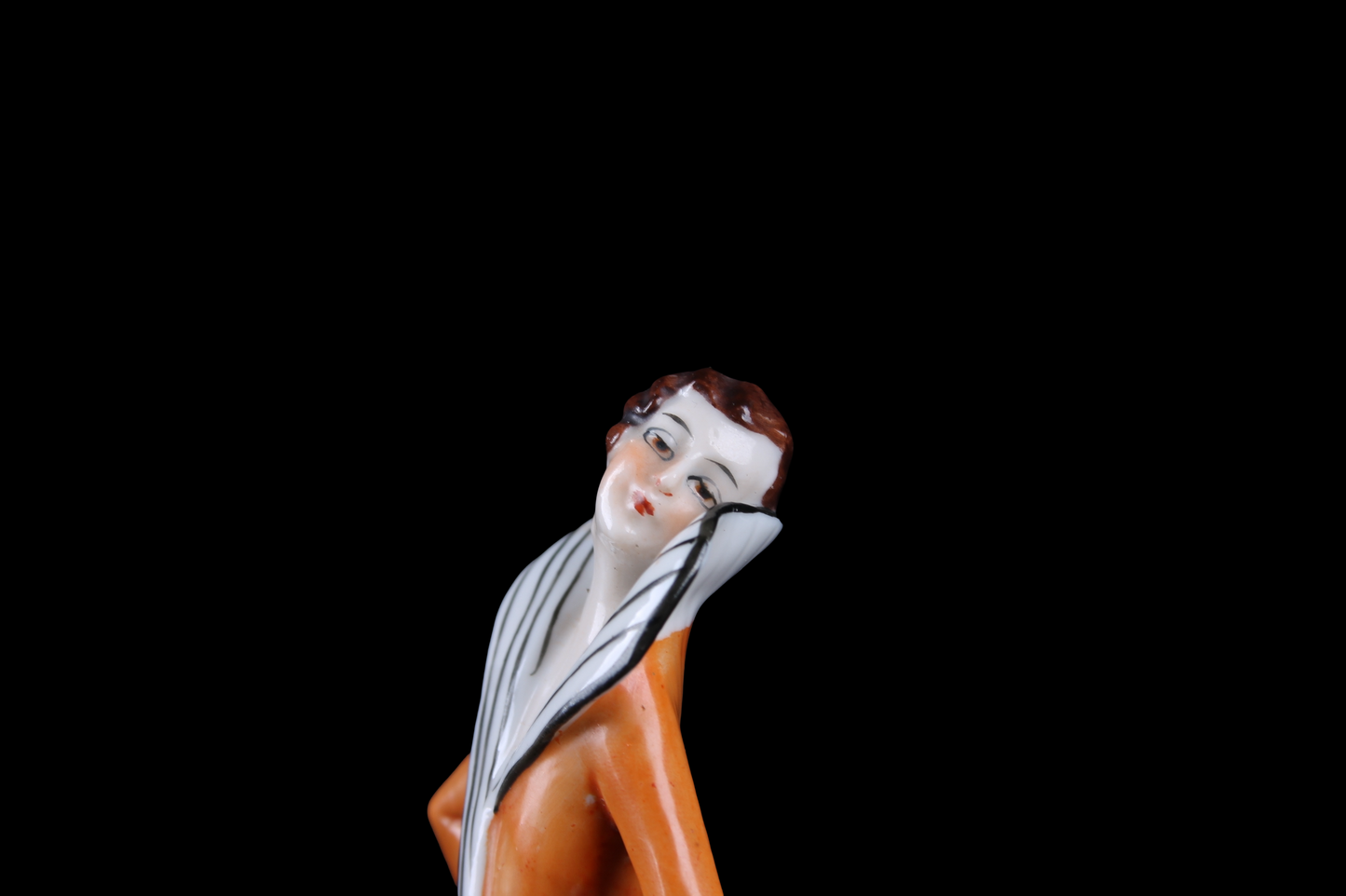 Figura Miniatura Porcelana Art Déco
