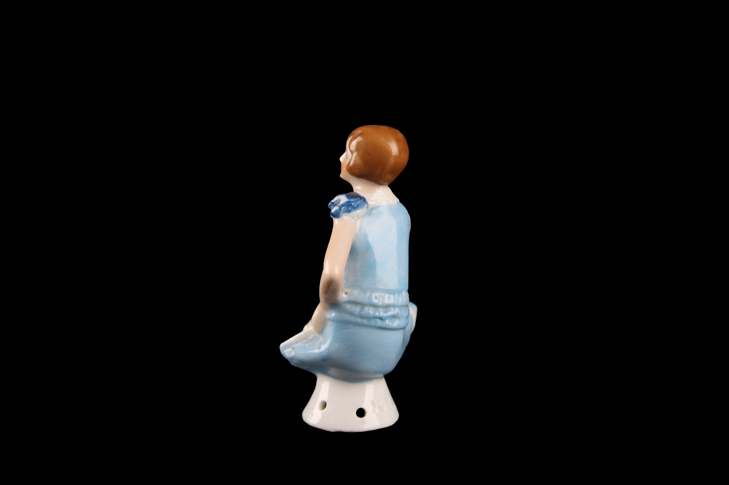 Figura Miniatura Porcelana Art Déco