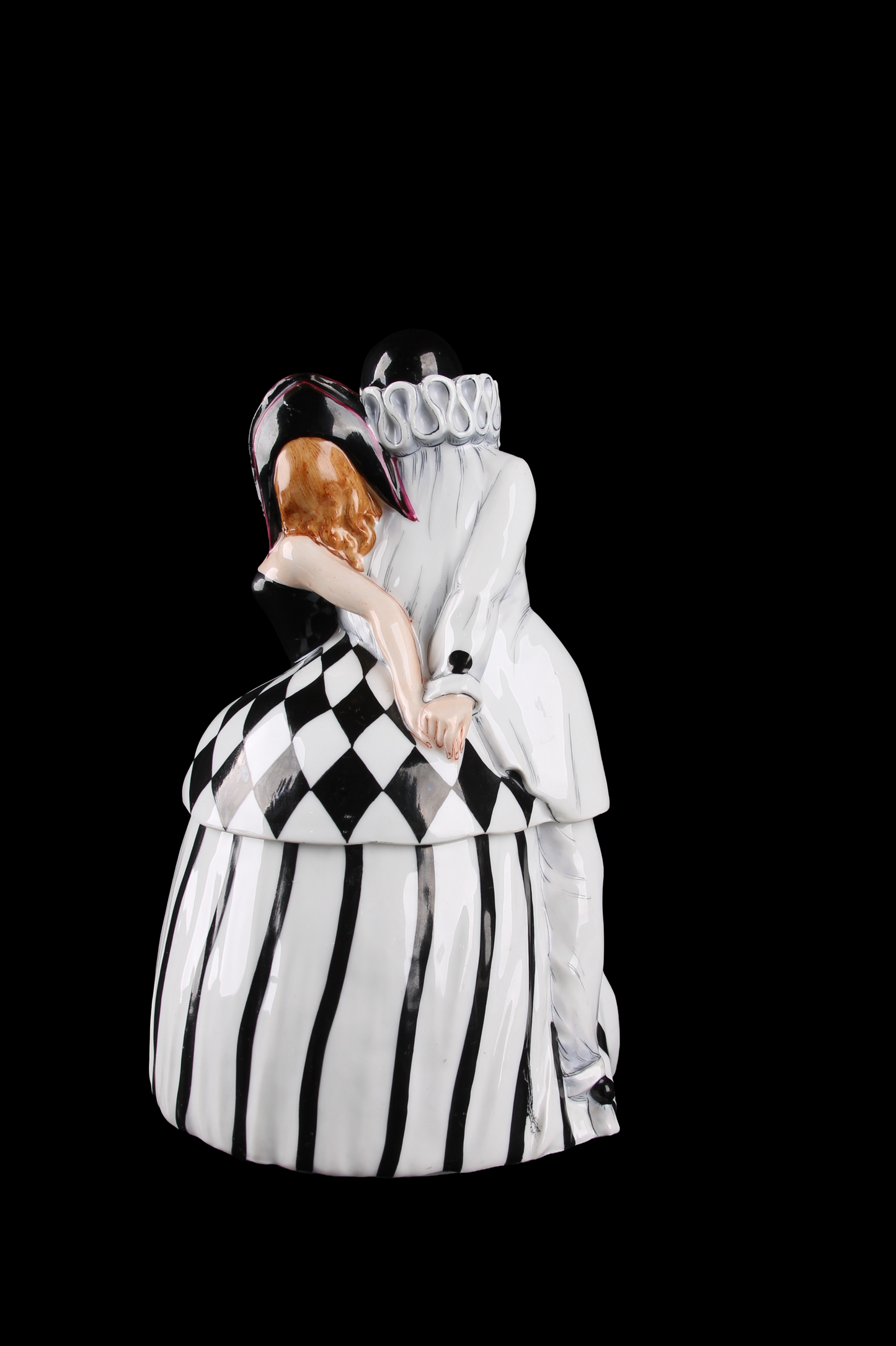 Cajita Alhajero Art Deco Porcelana Esmaltada