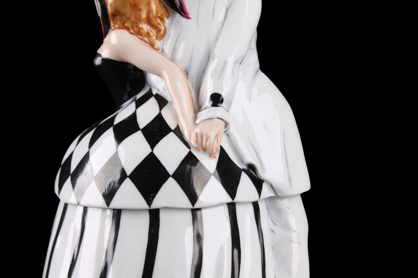 Cajita Alhajero Art Deco Porcelana Esmaltada