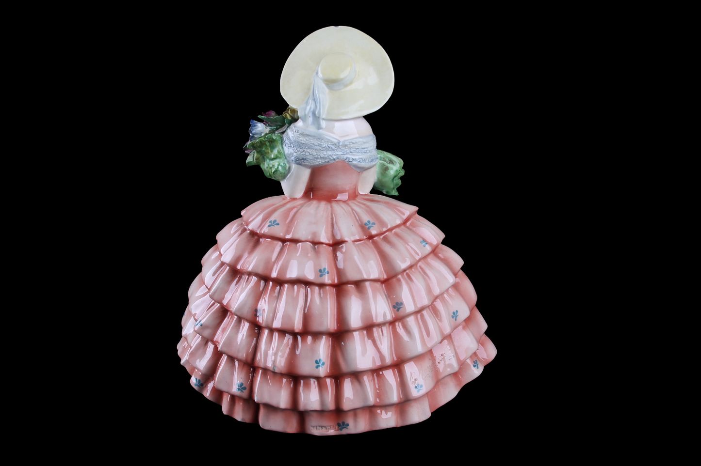 Figura Florista en Porcelana Policromada