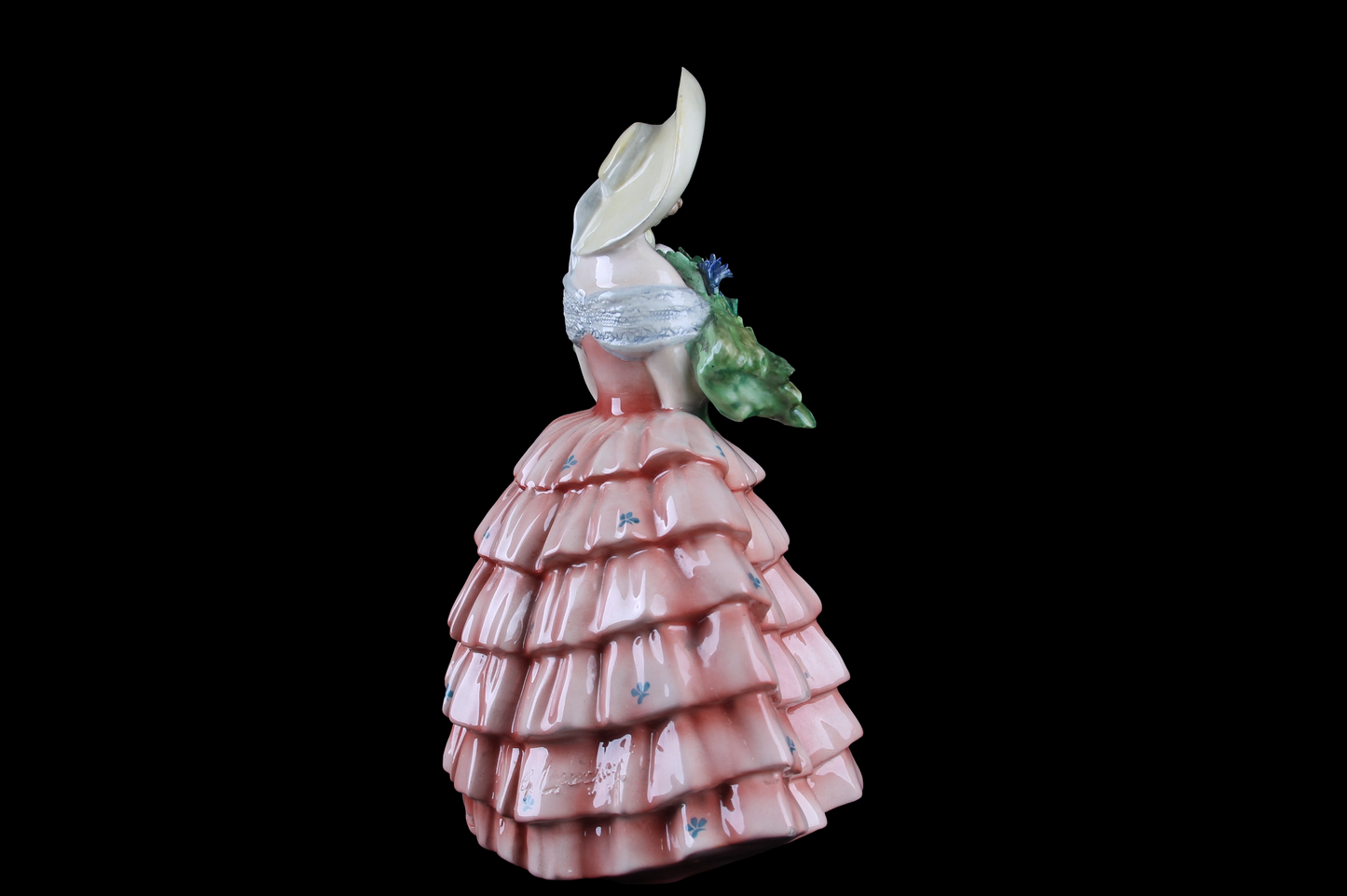Figura Florista en Porcelana Policromada