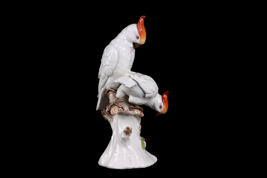 Cacatúa en Porcelana Alemana