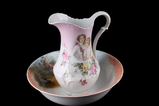 Jofaina con Palangana en Porcelana Checa