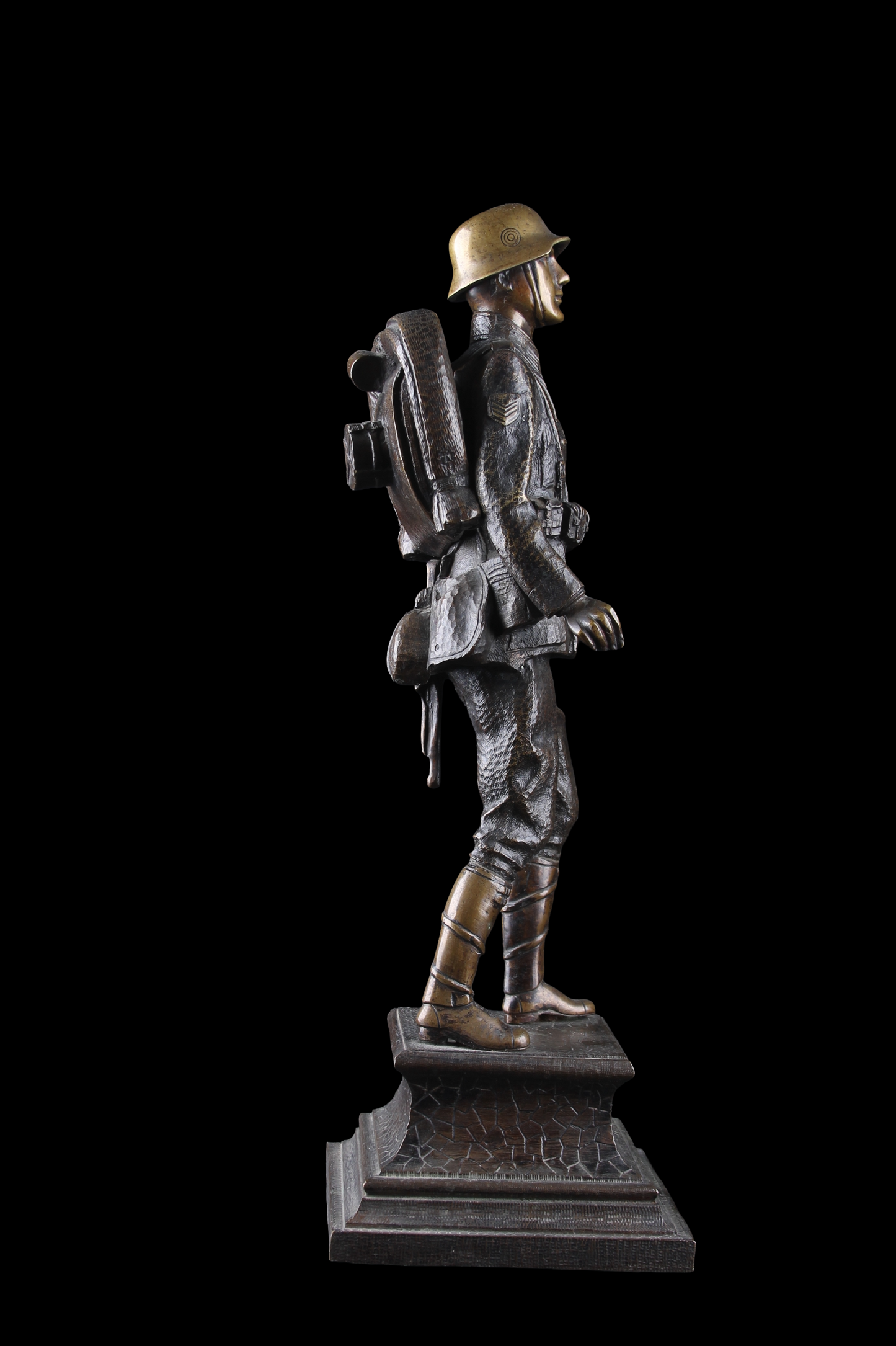 Figura de Soldado Alemán Bronce Macizo