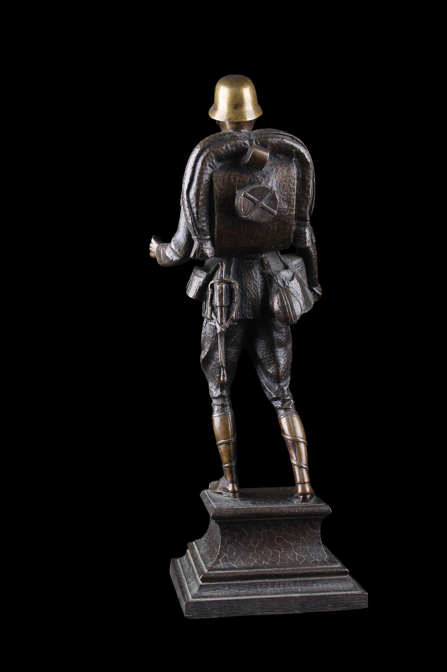 Figura de Soldado Alemán Bronce Macizo