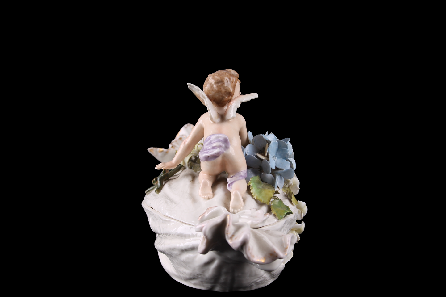 Bombonera en Porcelana con Querubín