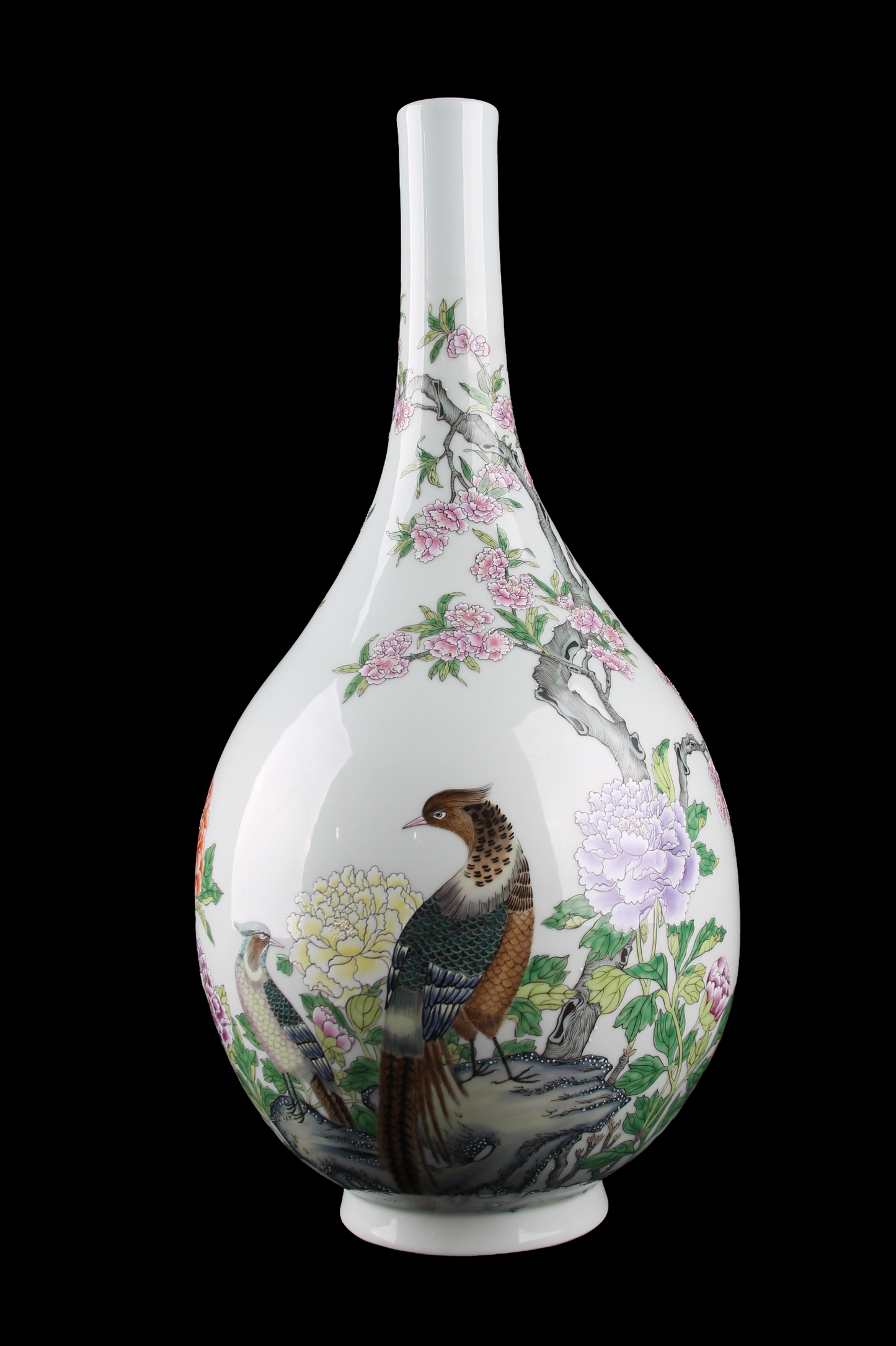 Vaso en Porcelana China Decorado a Mano