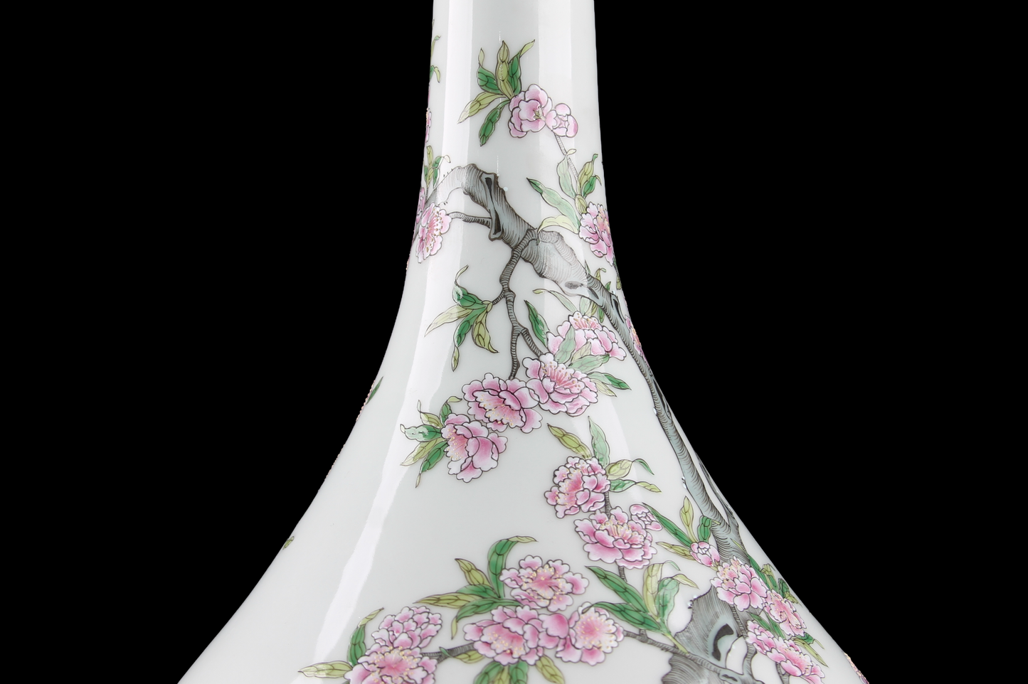 Vaso en Porcelana China Decorado a Mano