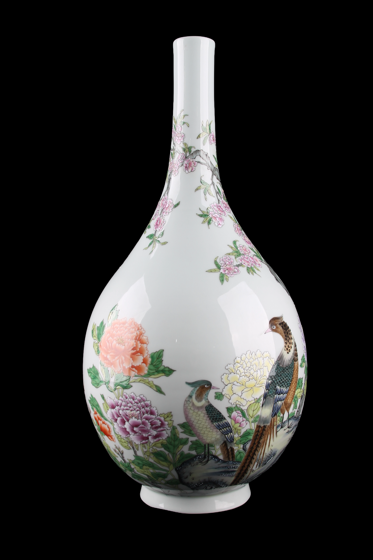 Vaso en Porcelana China Decorado a Mano