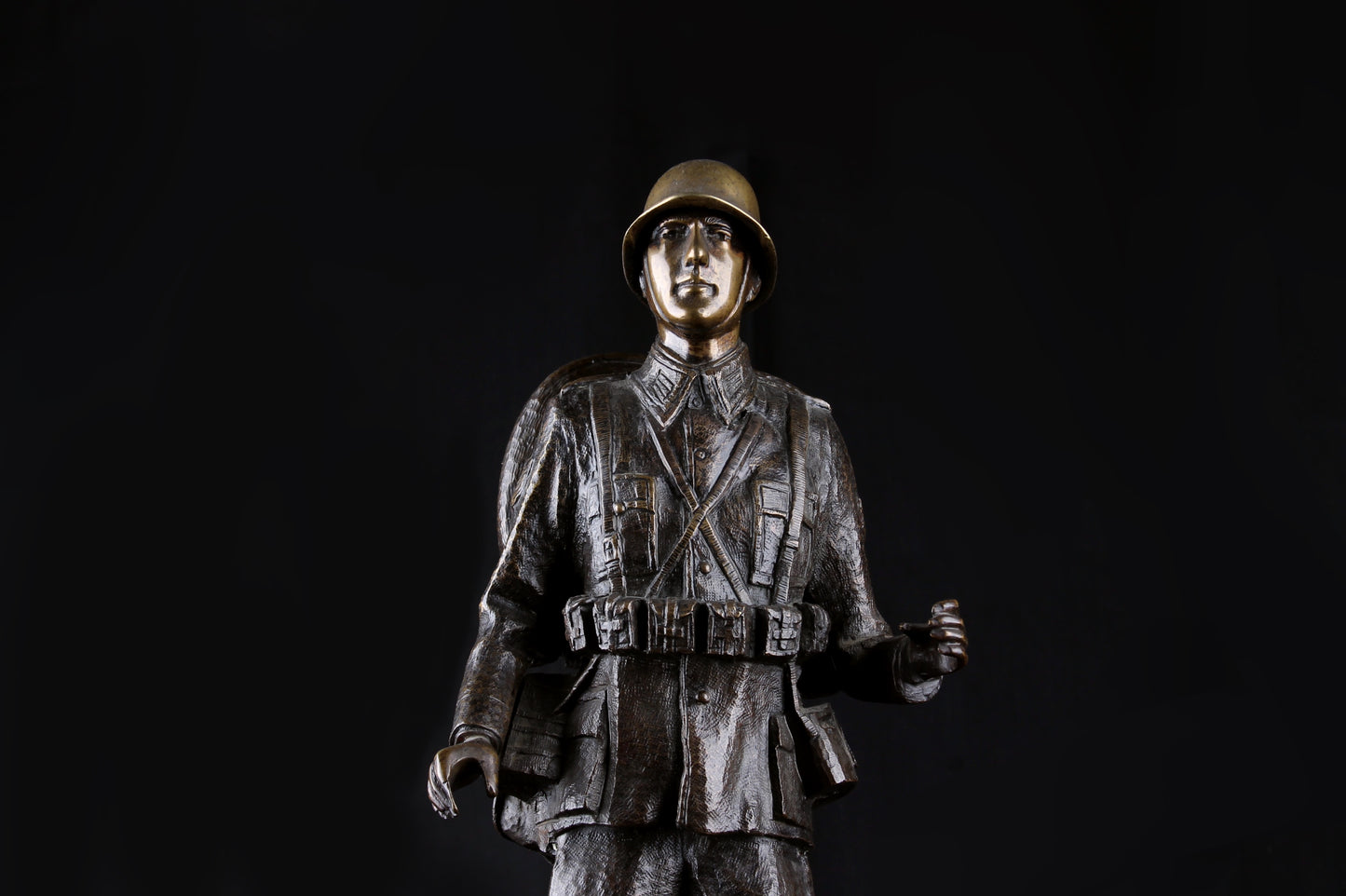 Figura de Soldado Alemán Bronce Macizo