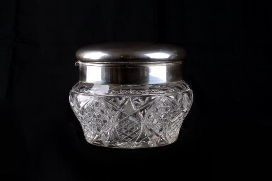 Caramelera en Cristal de Bohemia y Plata Sellada