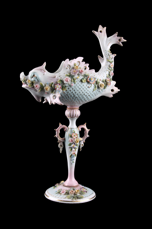 Centro de Mesa “Pez Carpa Koi” en Porcelana