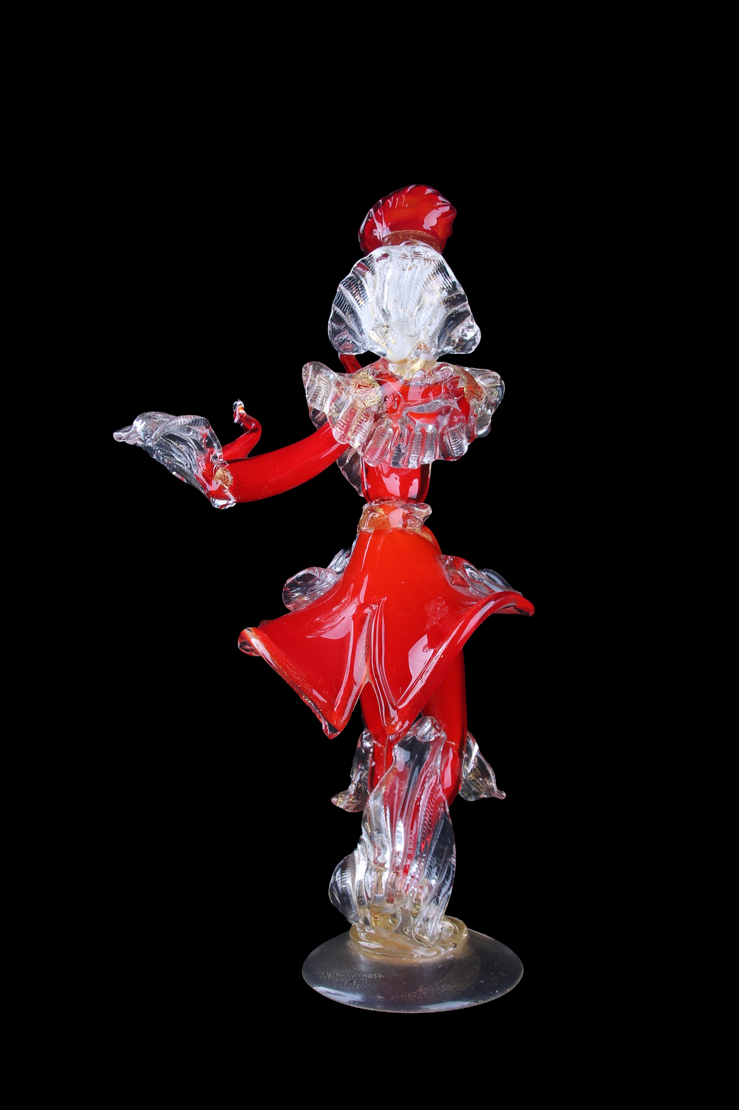 Bailarina en Cristal de Murano Rojo