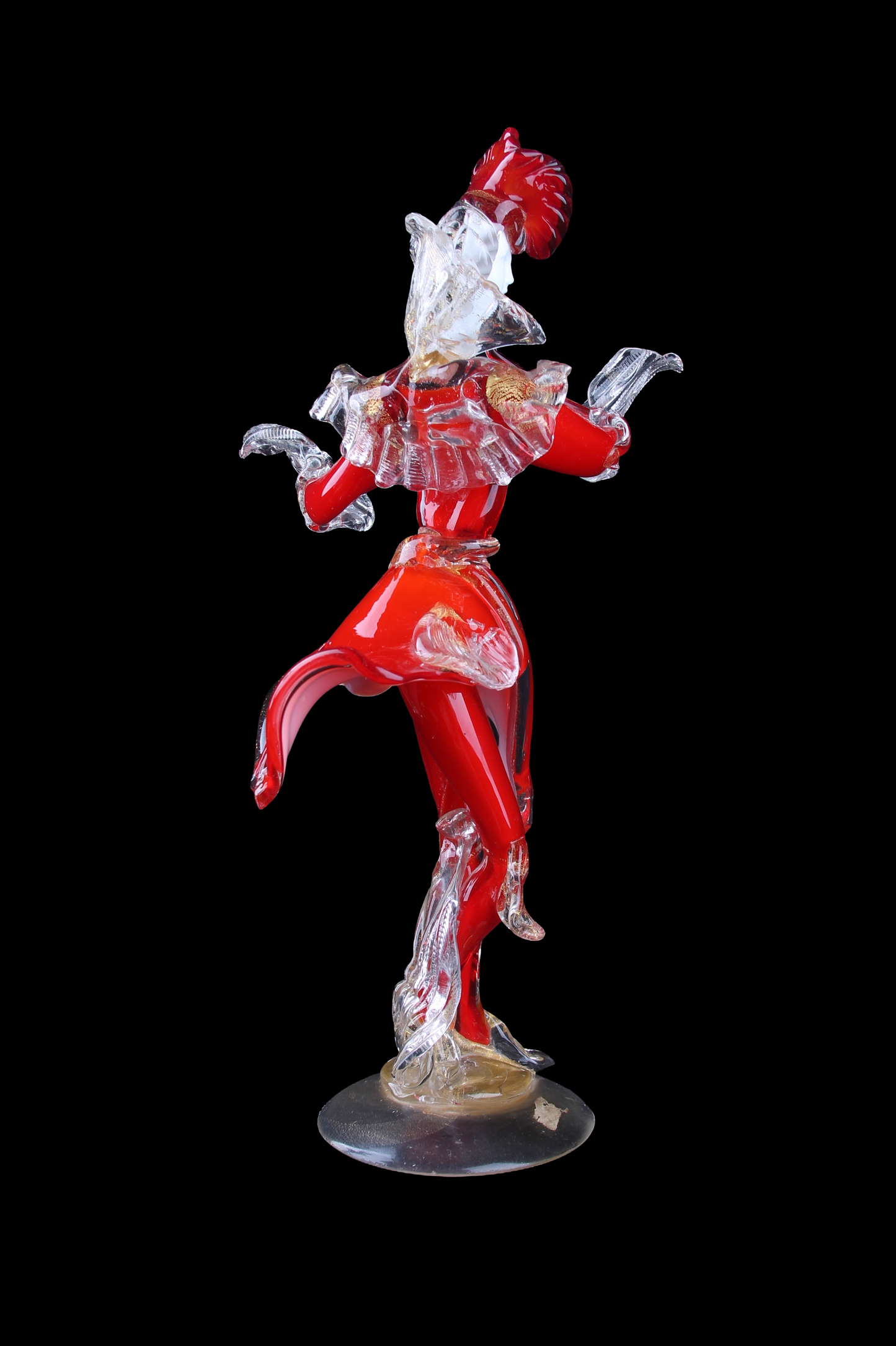 Bailarina en Cristal de Murano Rojo